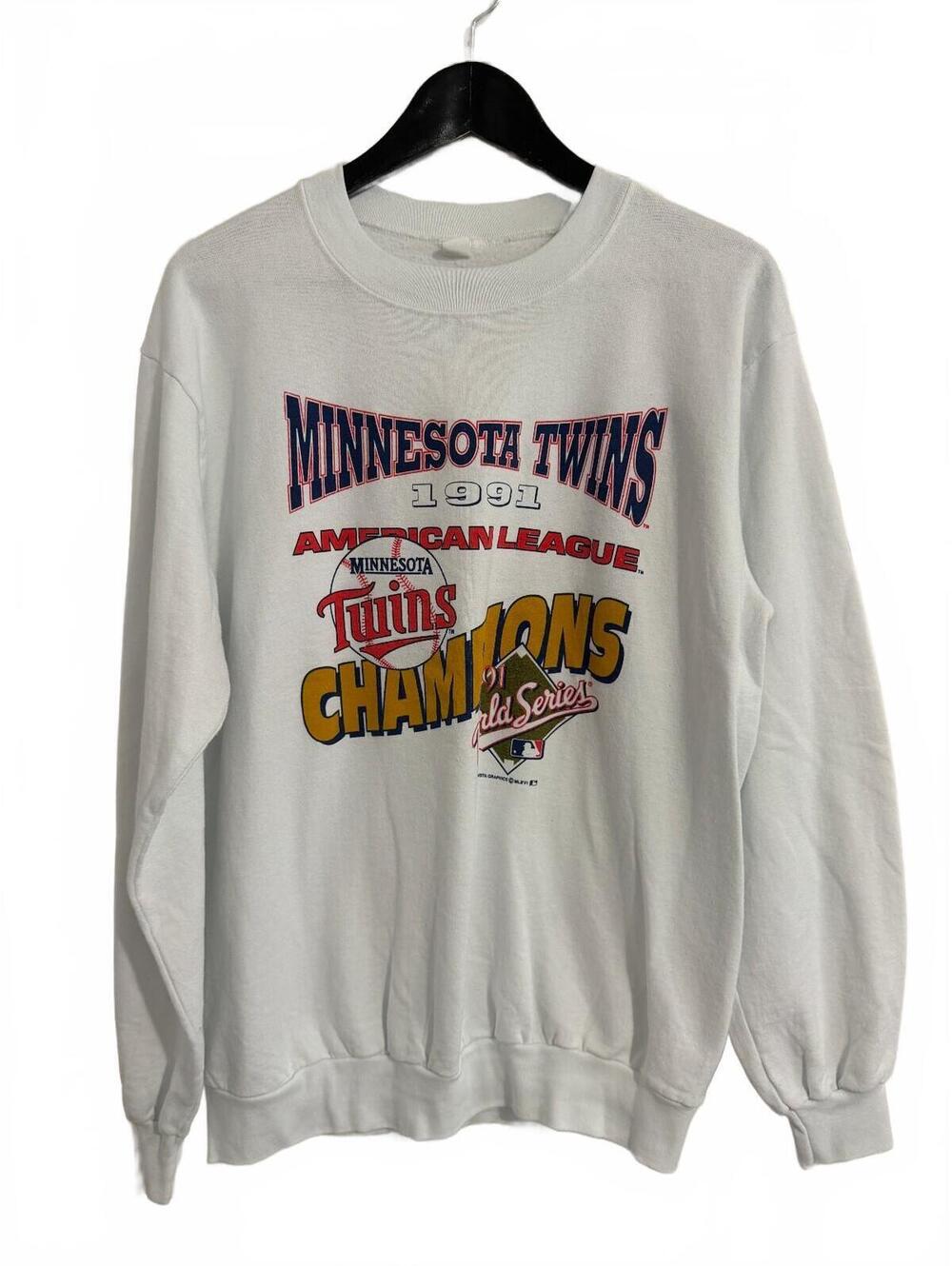 Vintage Minnesota Twins 1991 World Series Crewneck Size L